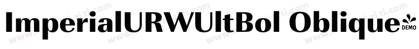 ImperialURWUltBol Oblique字体转换